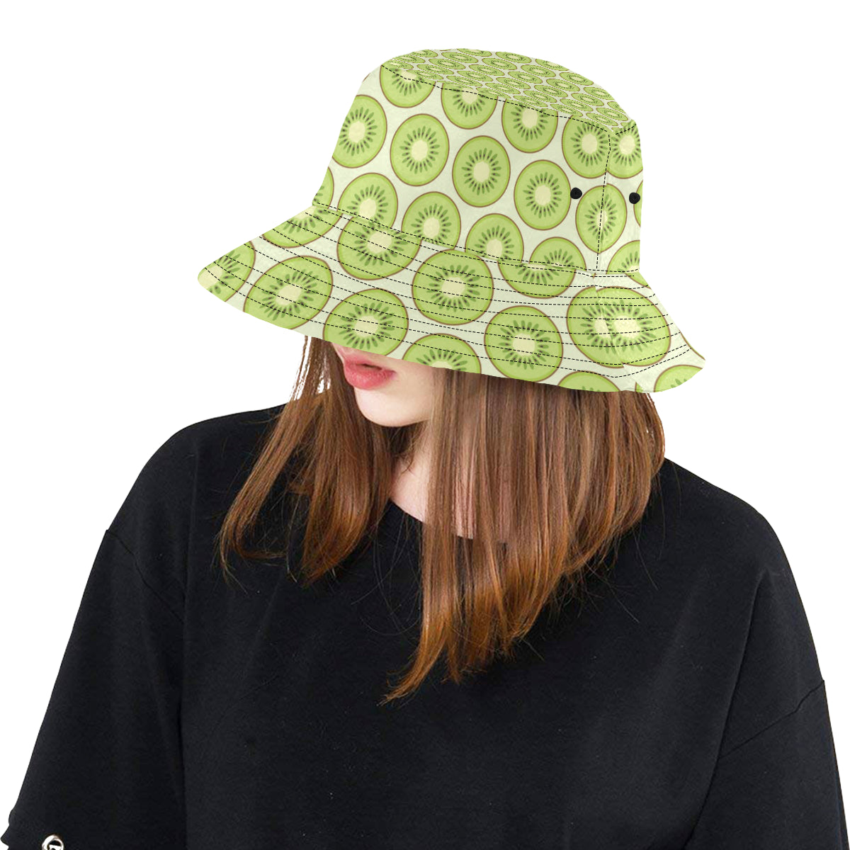 Kiwi Pattern Print Design KW02 Unisex Bucket Hat