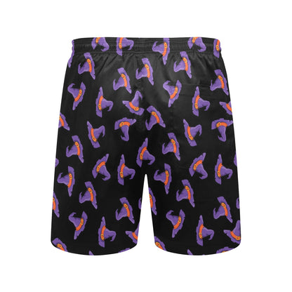 Witch Hat Print Design LKS304 Men's Swim Trunks Beach Shorts