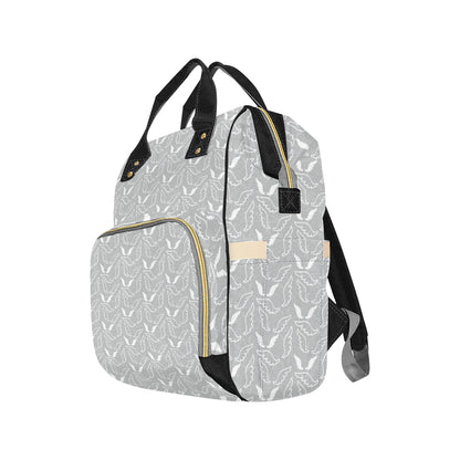 Angel Wings Pattern Print Design 01 Diaper Bag Backpack