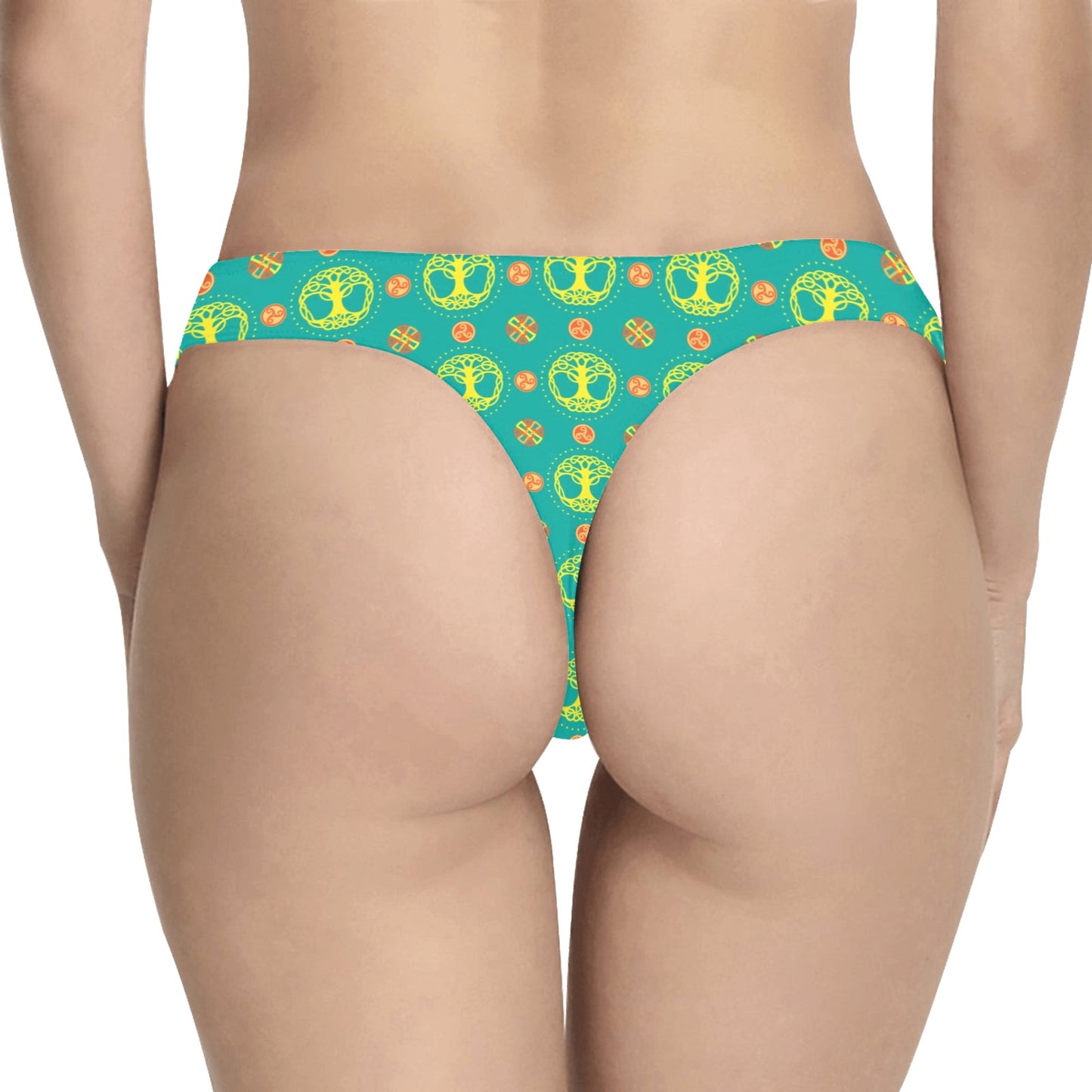 Celtic Tree of Life Print Pattern Women's Thongs