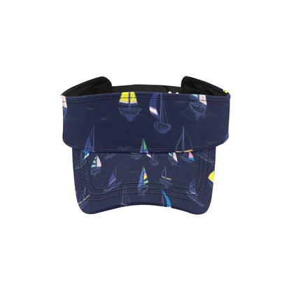 Sailboat Print Design LKS305 Unisex Sun Visor
