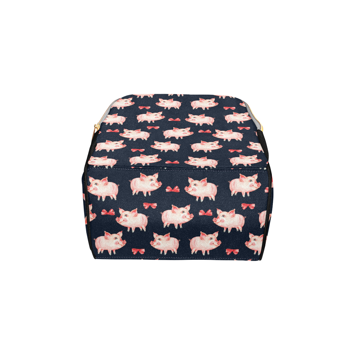 Pig Cute Pattern Print Design 02 Diaper Bag Backpack