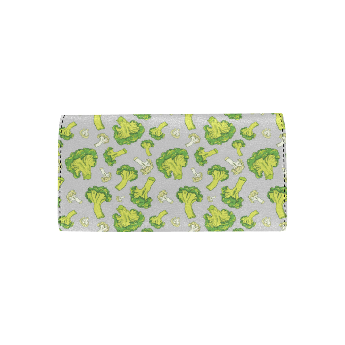 Broccoli Pattern Print Design 03 Women's Trifold Wallet