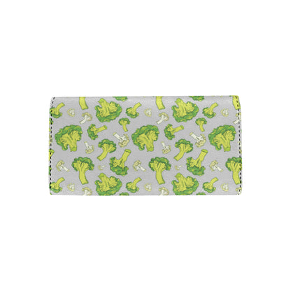 Broccoli Pattern Print Design 03 Women's Trifold Wallet