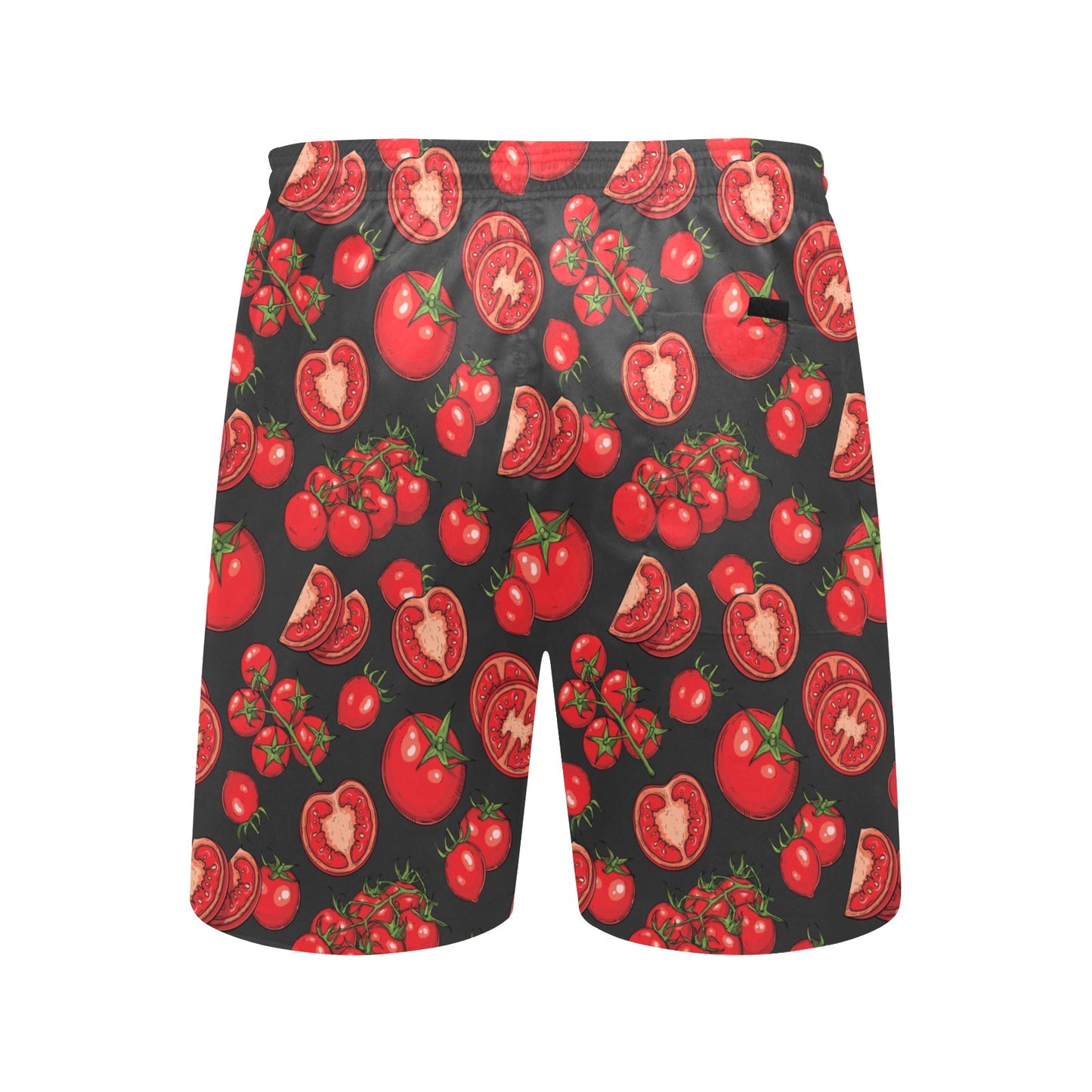 Tomato Print Design LKS303 Men's Swim Trunks Beach Shorts