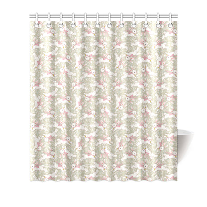 Bunny Pattern Print Design 06 Shower Curtain