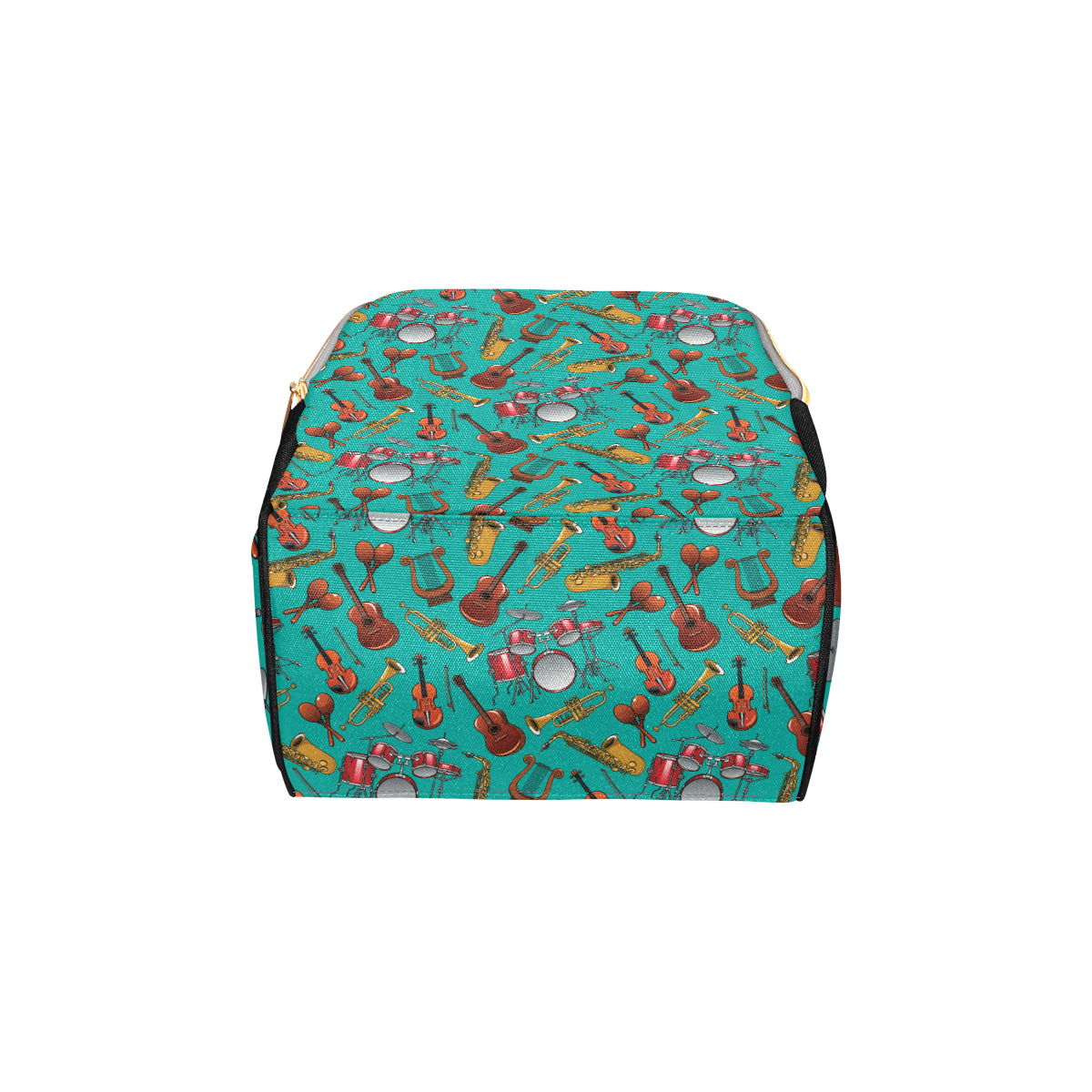 Drum Set Pattern Print Design 01 Diaper Bag Backpack