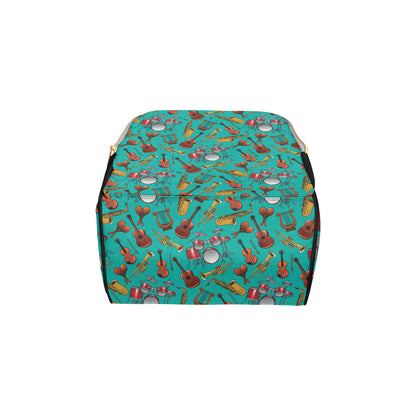 Drum Set Pattern Print Design 01 Diaper Bag Backpack
