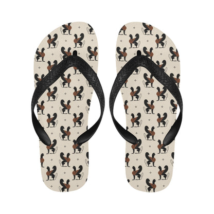 Ancient Greek Print Design LKS3010 Flip Flops
