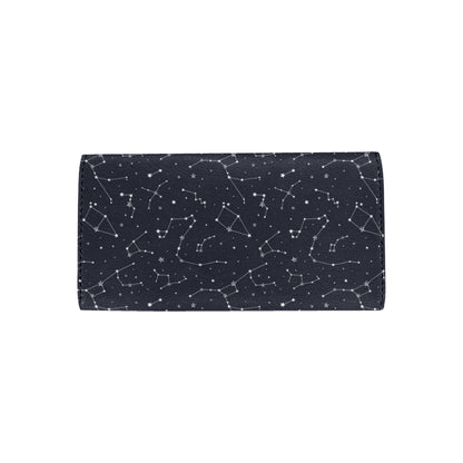 Constellation Pattern Print Design 03 Women's Trifold Wallet