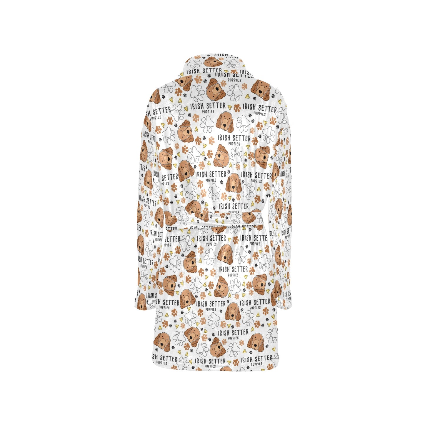 Setters Irish Print Design LKS301 Women's Fleece Robe