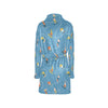 Snowboard Print Design LKS303 Women's Fleece Robe