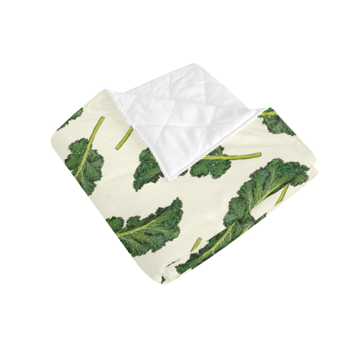 Kale Pattern Print Design 03 Premium Quilt