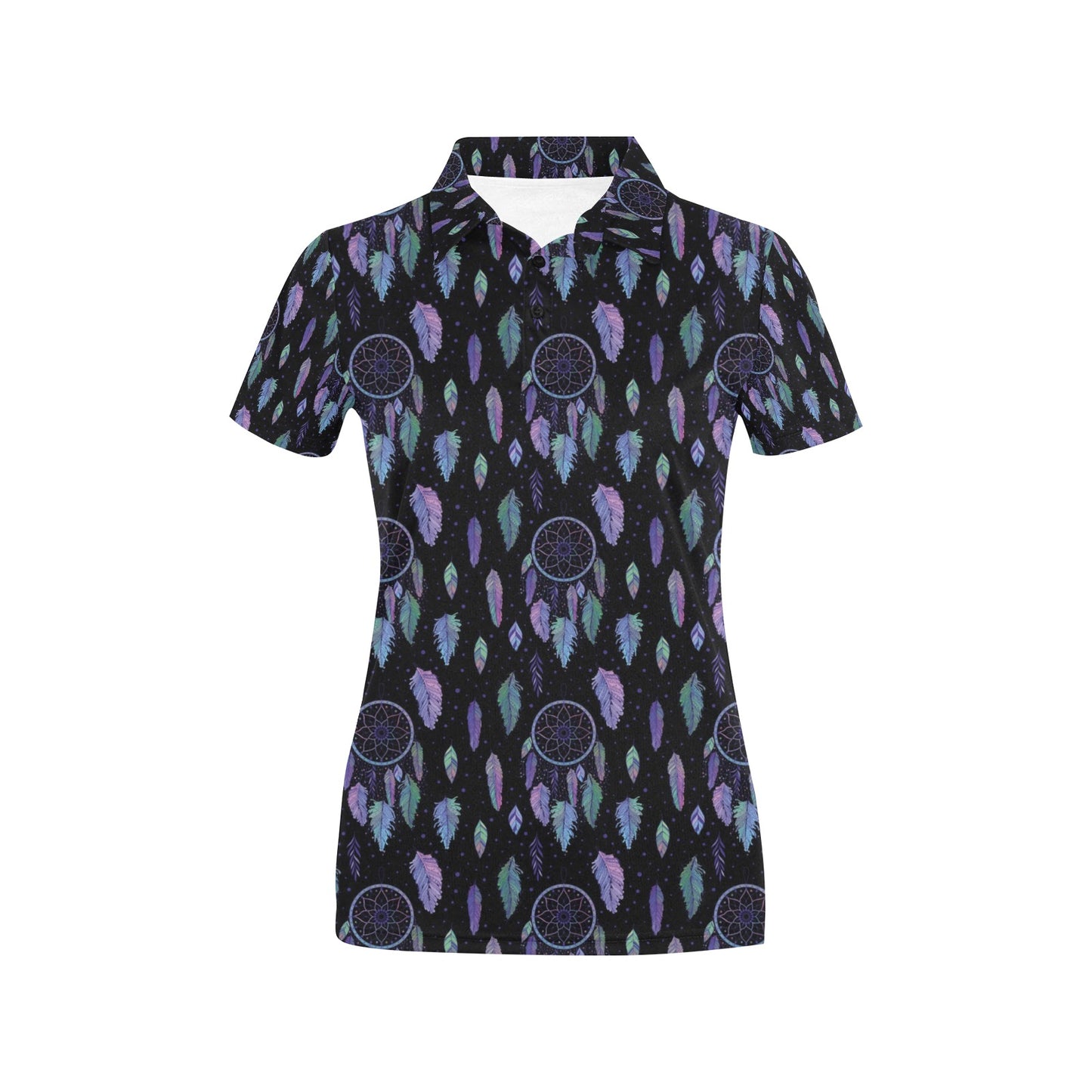 Dream Catcher Tribal Design Women's Polo Shirt