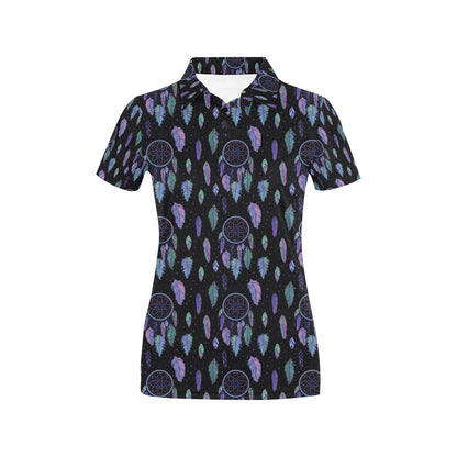 Dream Catcher Tribal Design Women's Polo Shirt