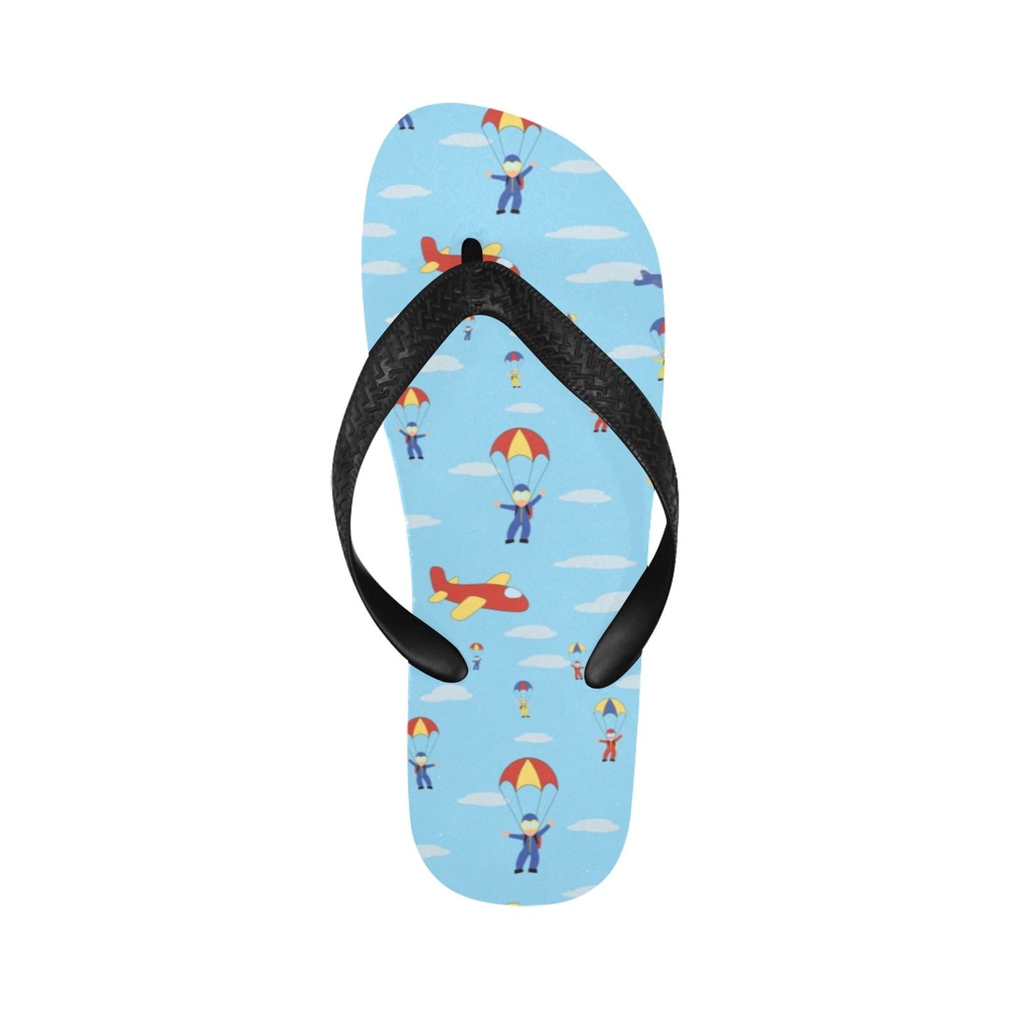 Skydiver Print Design LKS304 Flip Flops