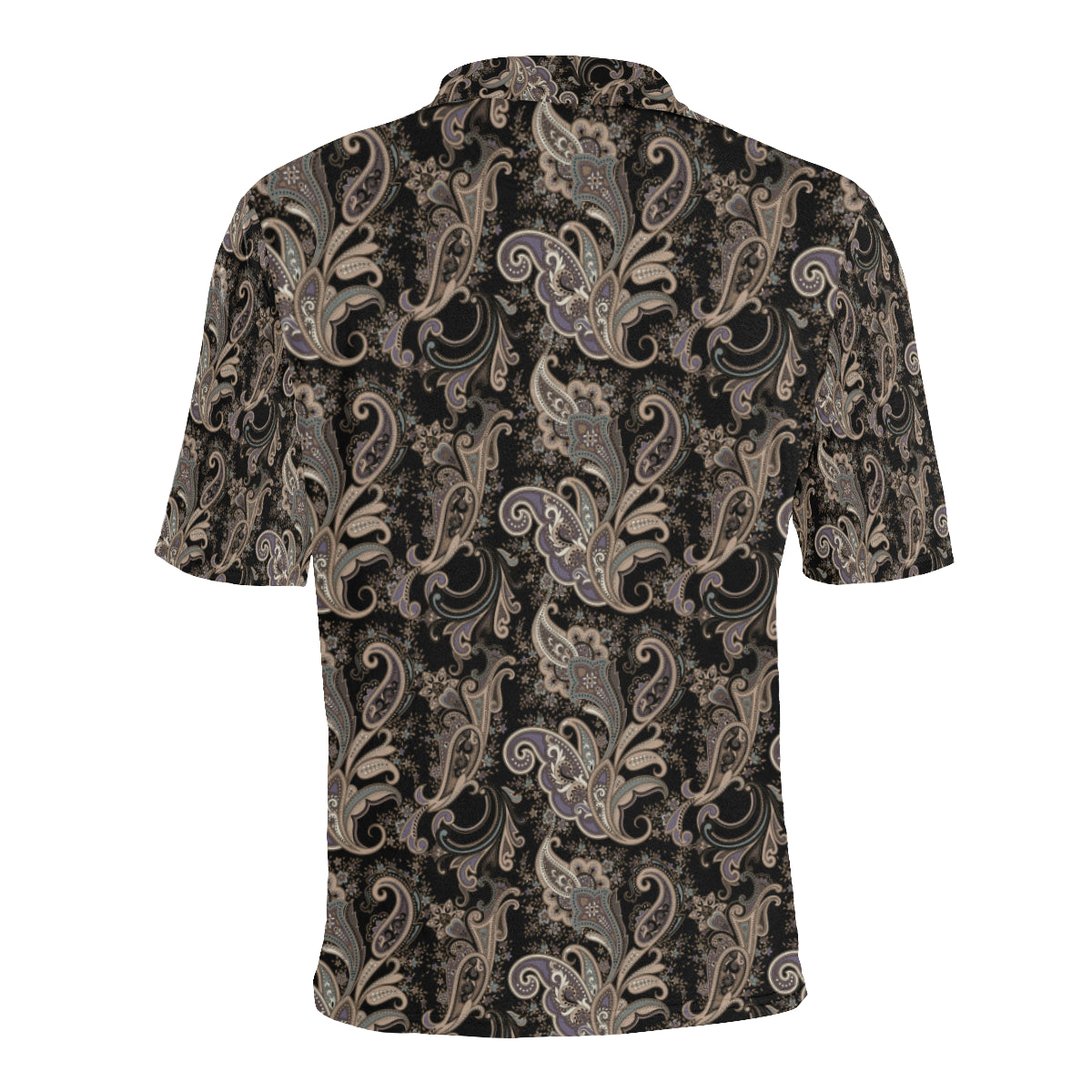 Paisley Mandala Design Print Men Polo Shirt