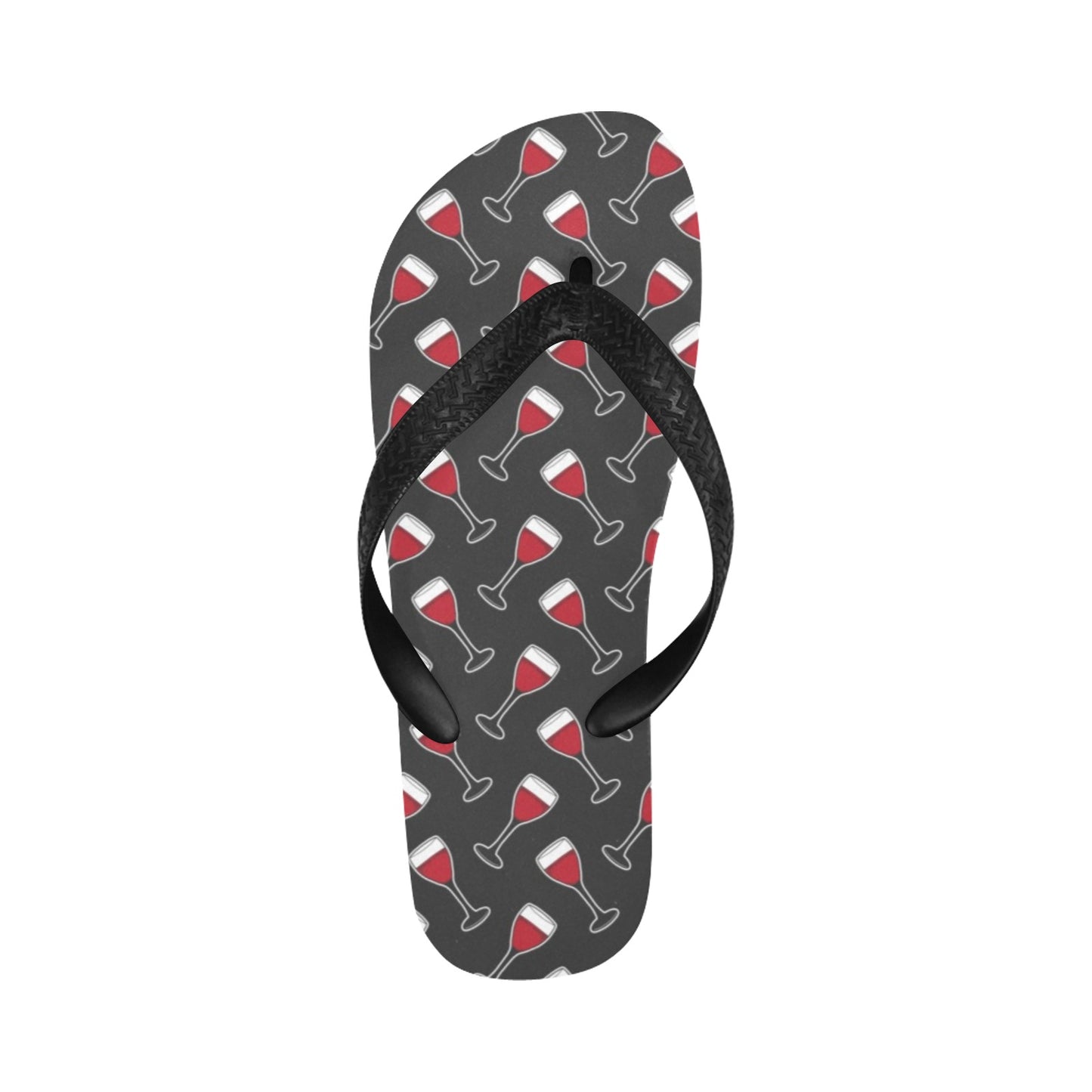 Wine Print Design LKS308 Flip Flops