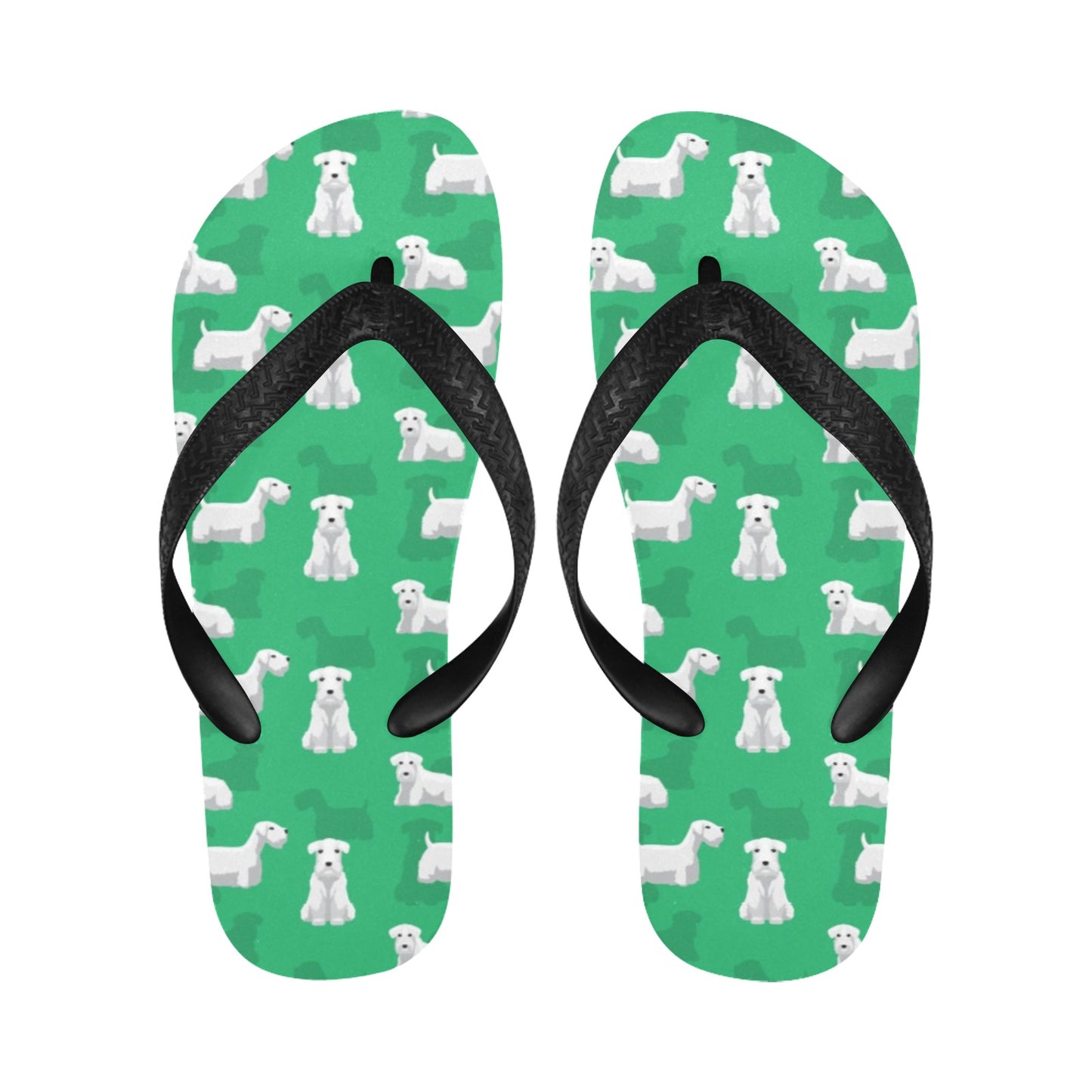 Sealyham Terriers Print Design LKS301 Flip Flops