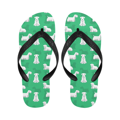 Sealyham Terriers Print Design LKS301 Flip Flops