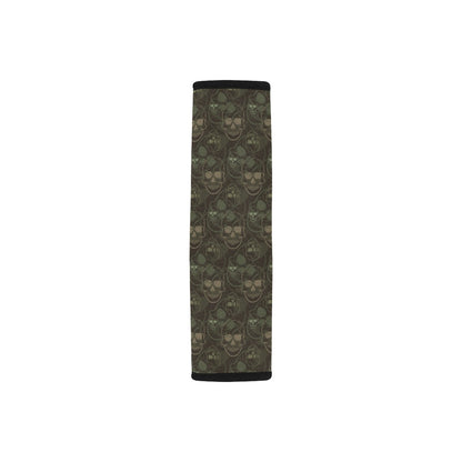 Skull Camo Style Print Design LKS308 Car Seat Belt Cover