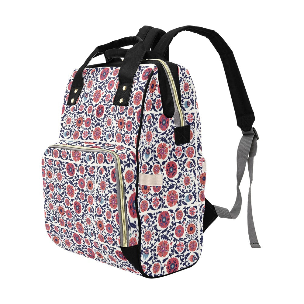 Suzani Print Design LKS304 Diaper Bag Backpack