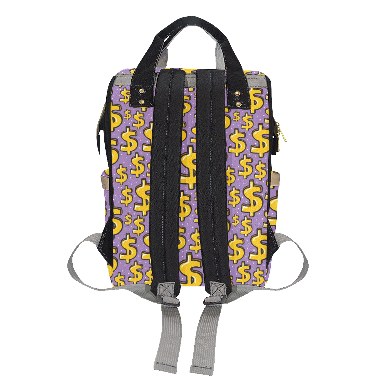Dollar Pattern Print Design DO01 Diaper Bag Backpack