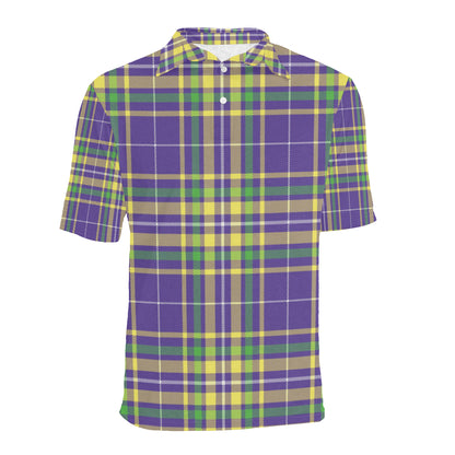 Mardi Gras Pattern Print Design 010 Men Polo Shirt