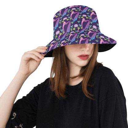 Harp Print Design LKS403 Unisex Bucket Hat