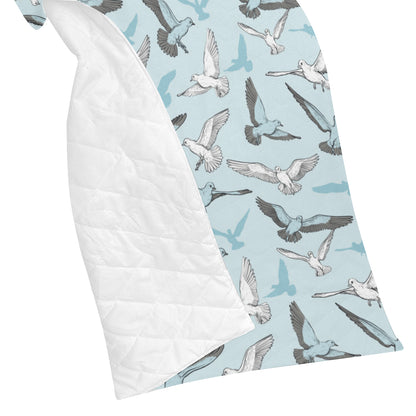 Pigeon Pattern Print Design 03 Premium Quilt