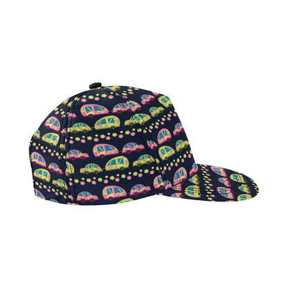 Camper Cute Camping Design No 3 Print Snapback Cap