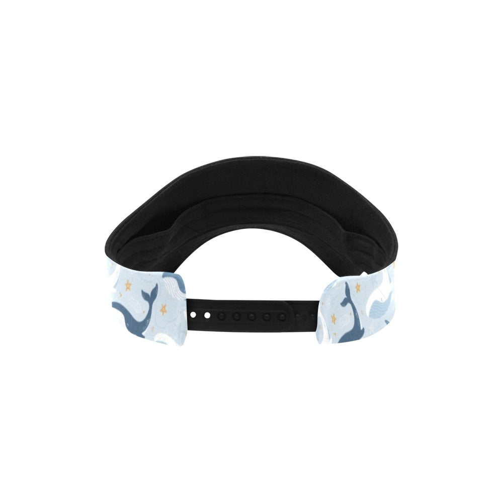 Whale Print Design LKS305 Unisex Sun Visor