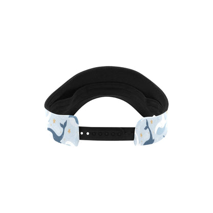 Whale Print Design LKS305 Unisex Sun Visor