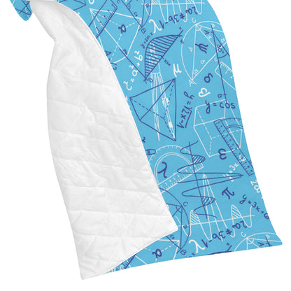 Math Pattern Print Design 02 Premium Quilt