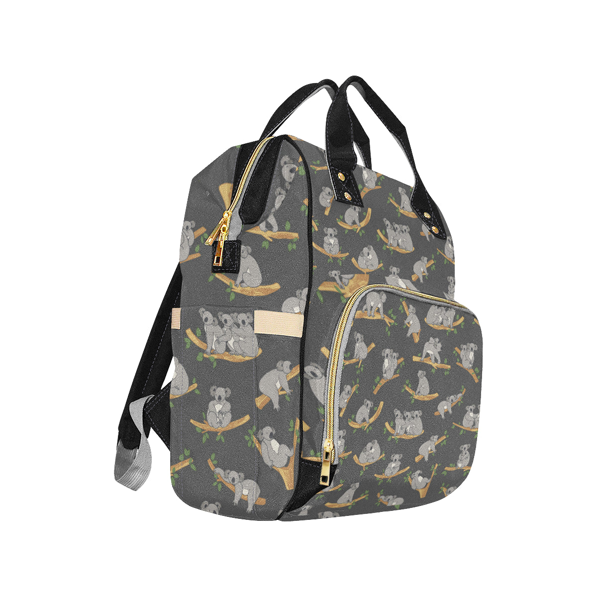 Koala Pattern Print Design 07 Diaper Bag Backpack
