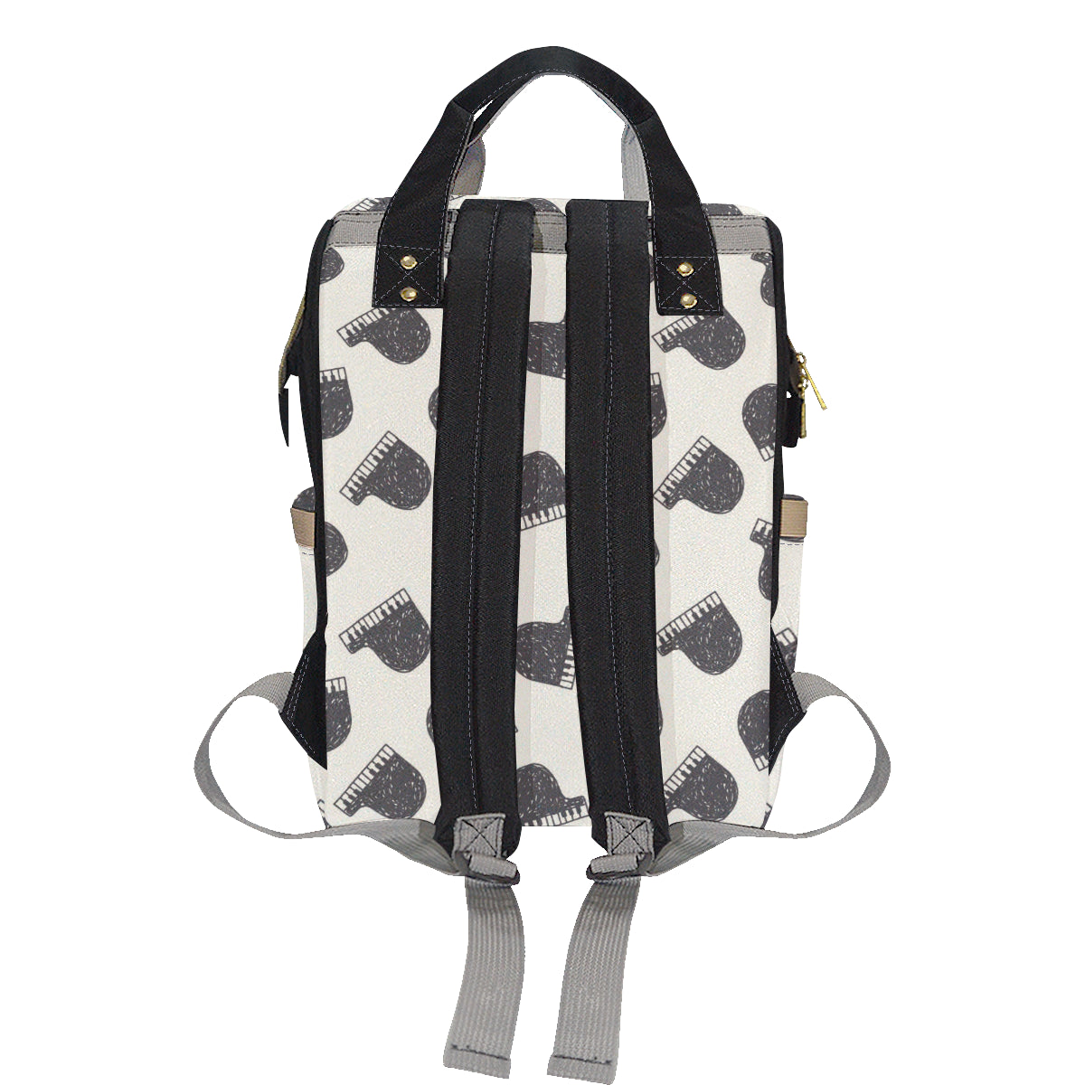 Piano Pattern Print Design 04 Diaper Bag Backpack
