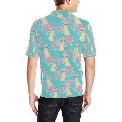 Rabbit Pattern Print Design RB05 Men Polo Shirt