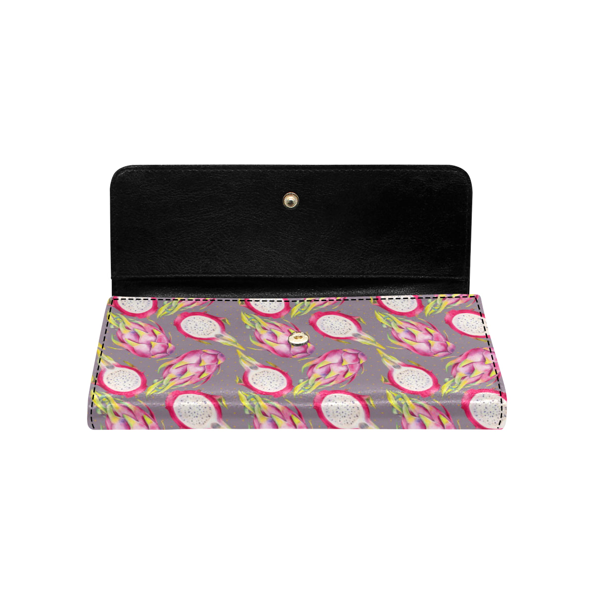Dragonfruit Pattern Print Design DF03 Women's Trifold Wallet