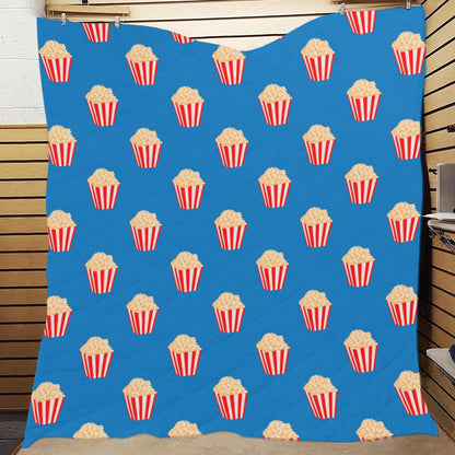 Popcorn Pattern Print Design A04 Premium Quilt