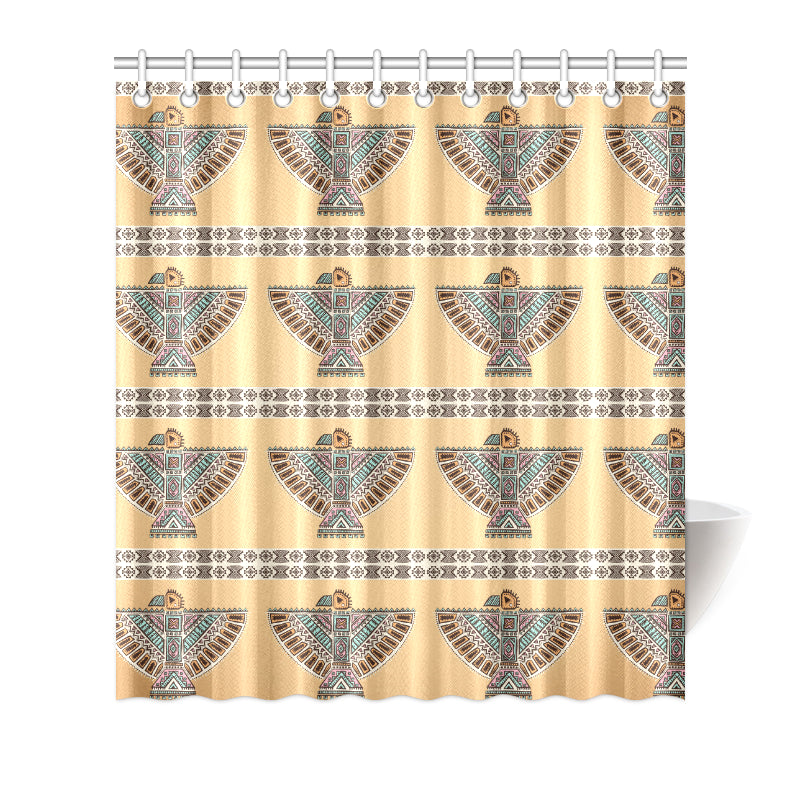 Native American Eagle Pattern Shower Curtain