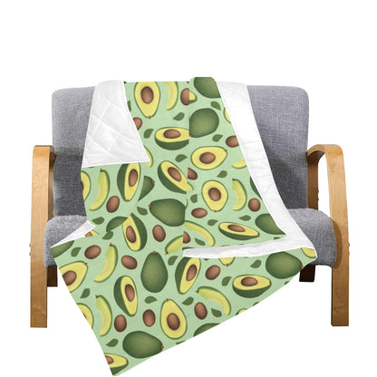 Avocado Pattern Print Design AC01 Premium Quilt