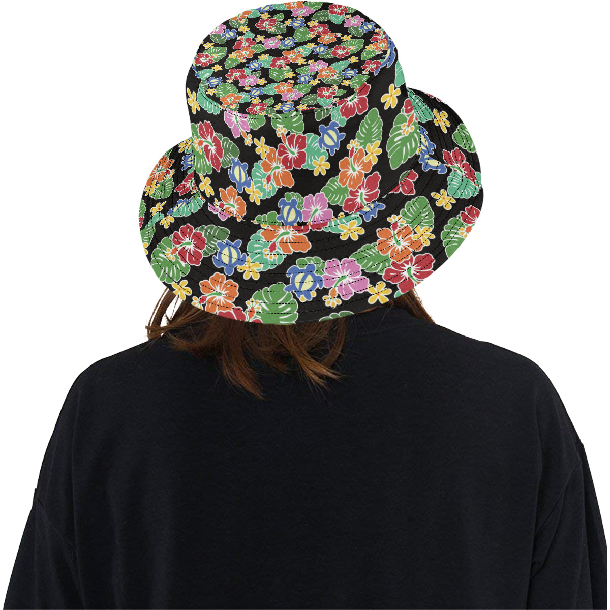 Hawaiian Themed Pattern Print Design H010 Unisex Bucket Hat