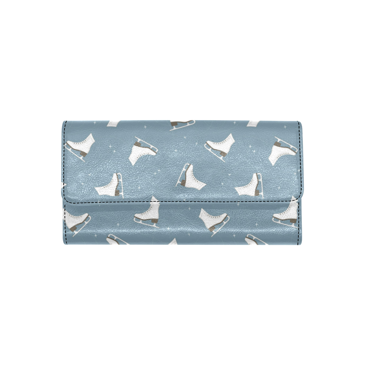 Ice Skate Pattern Print Design 02 Women's Trifold Wallet