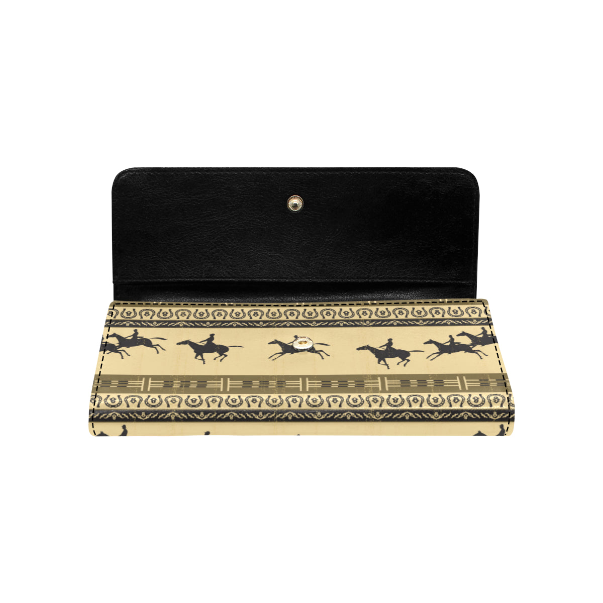 Horse Pattern Prnt Women's Trifold Wallet