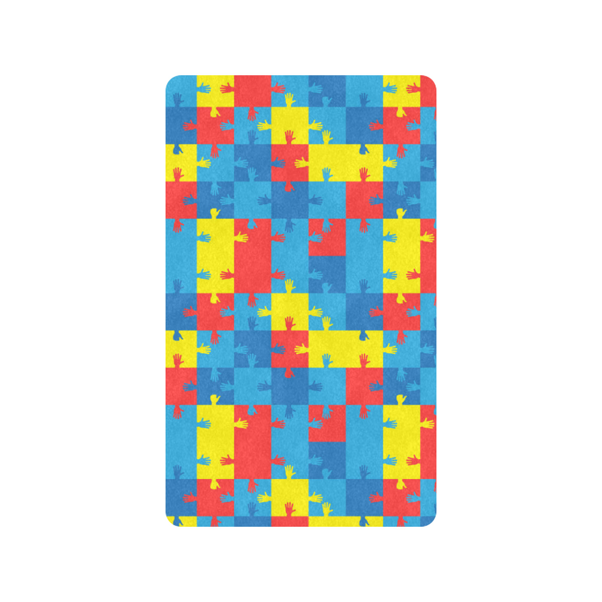 Autism Awareness Design Themed Print Rubber Doormat