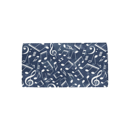 Music note Pattern Print Design A02 Women's Trifold Wallet