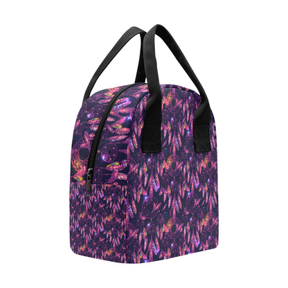 Dream catcher neon Insulated Lunch Bag