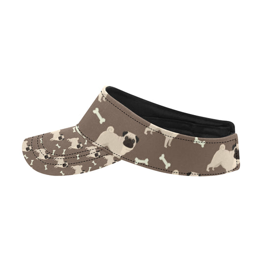 Pug Pattern Print Design A02 Unisex Sun Visor
