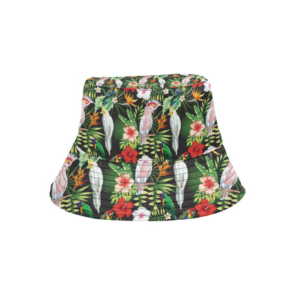 Tropical Flower Pattern Print Design TF03 Unisex Bucket Hat