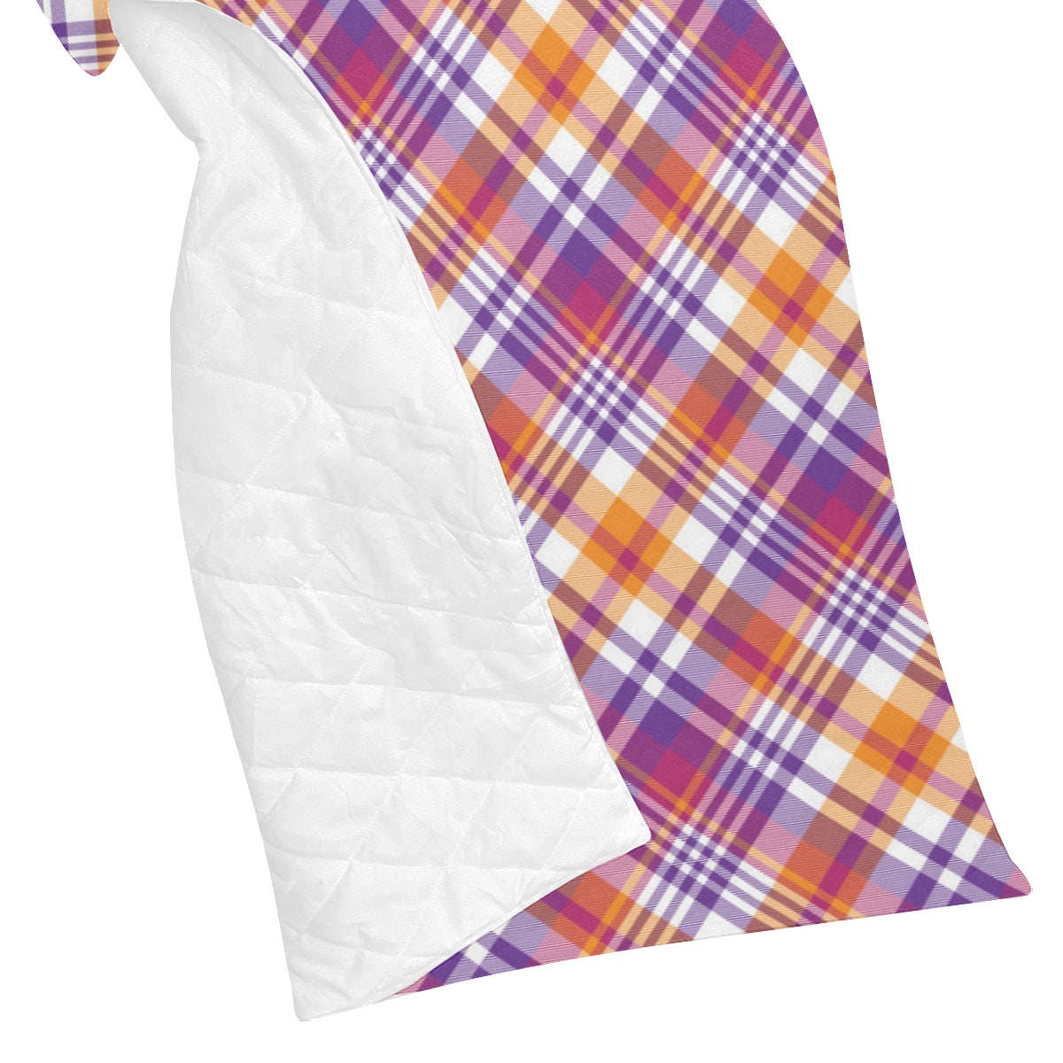 Madras Pattern Print Design 02 Premium Quilt